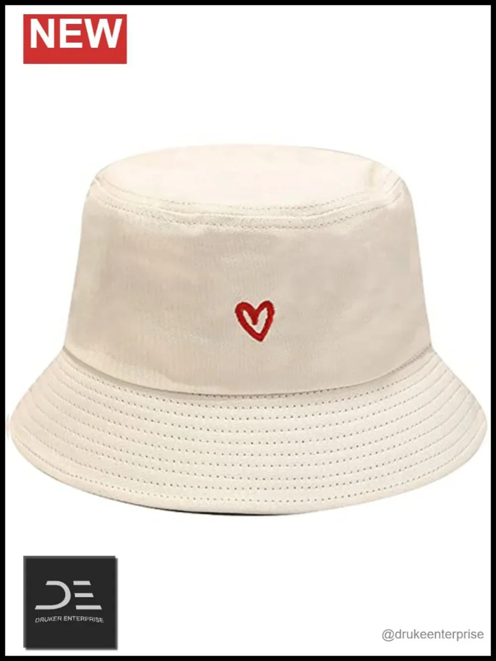 Cotton Embroidery Bucket Hat Fisherman Hat Sun Protection Unisex